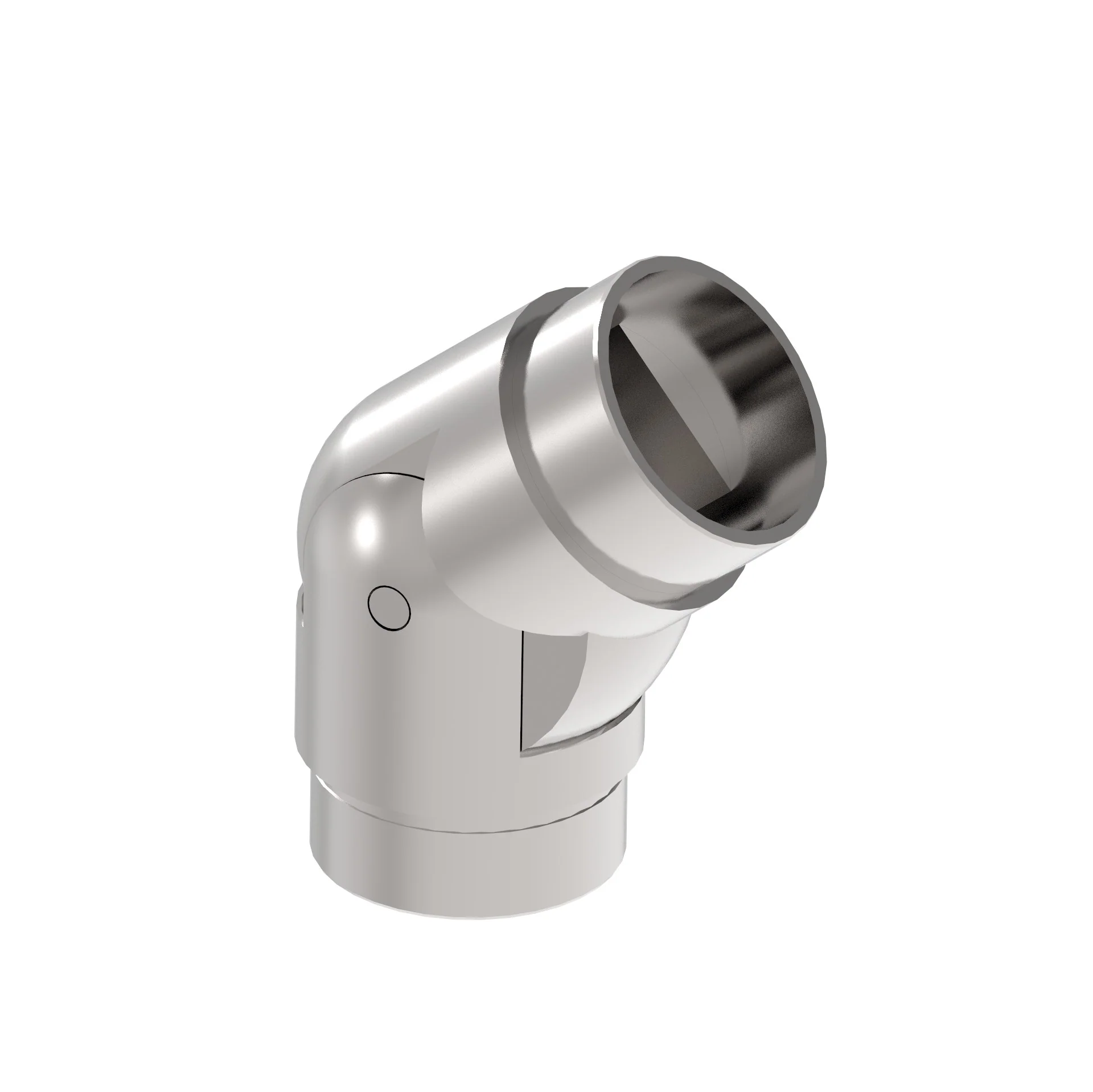 Adjustable flush angle, 0-70°