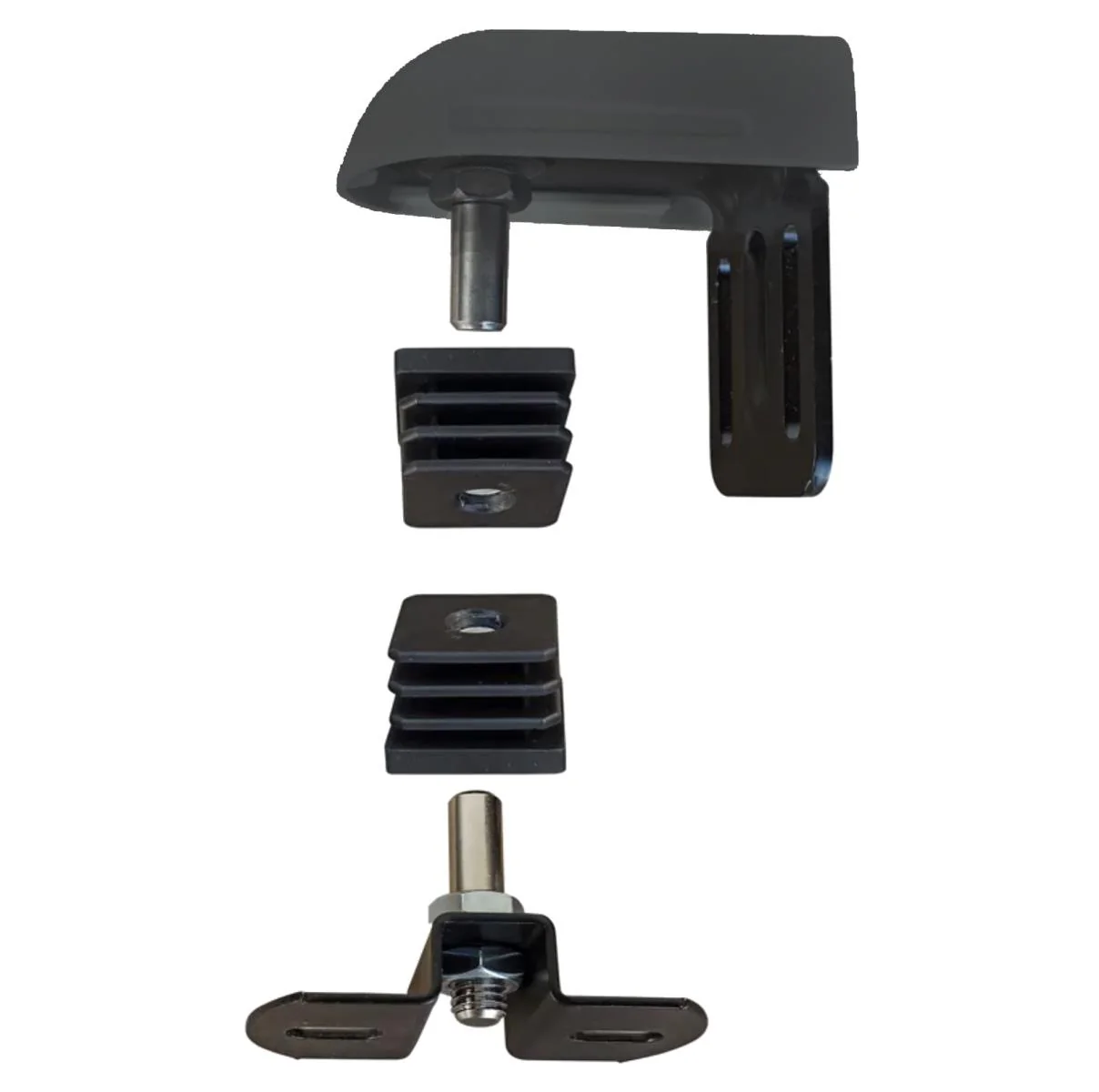 Adjustable hinge with anchoring flange