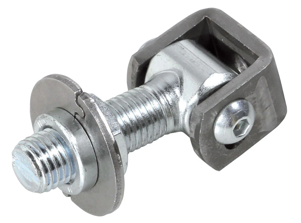Adjustable hinge with swivel plate Zn, M20 - Image 2