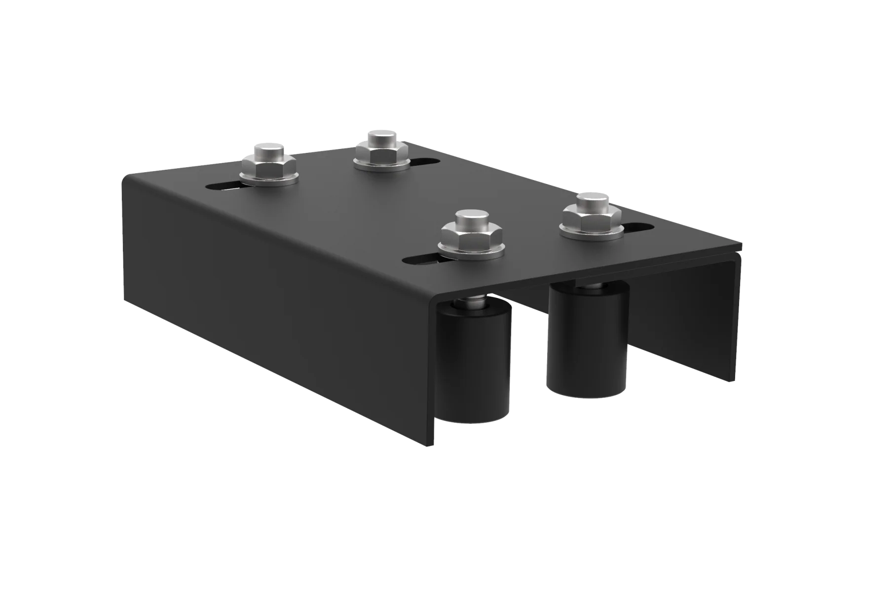 Ajdustable roller guide 4 rolls Zn, black
