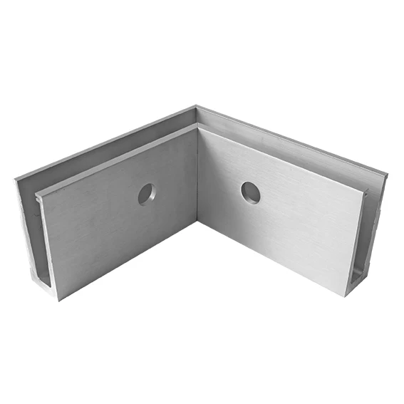 AL profile, side mount- 90°conector AL/ELOX/Satin