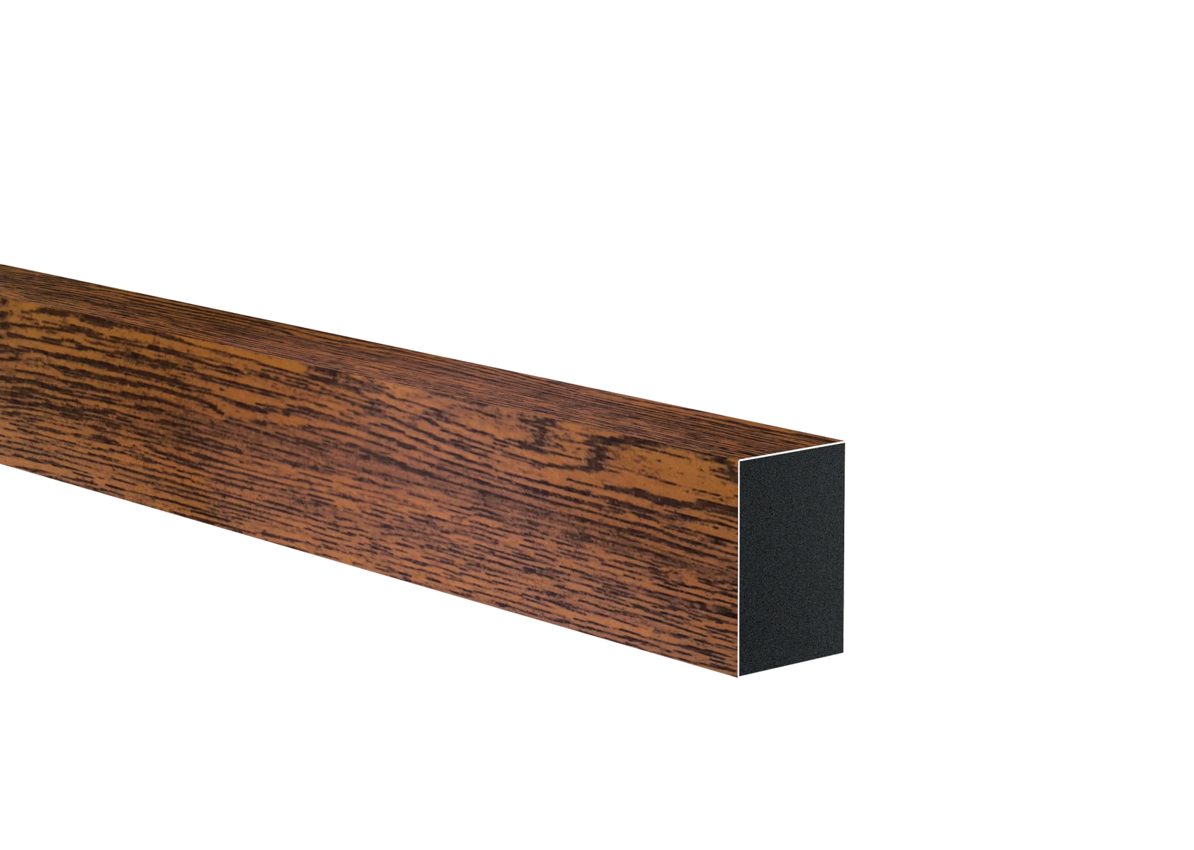 Aluminium fence filler 40x60x1 - 6000mm dark walnut