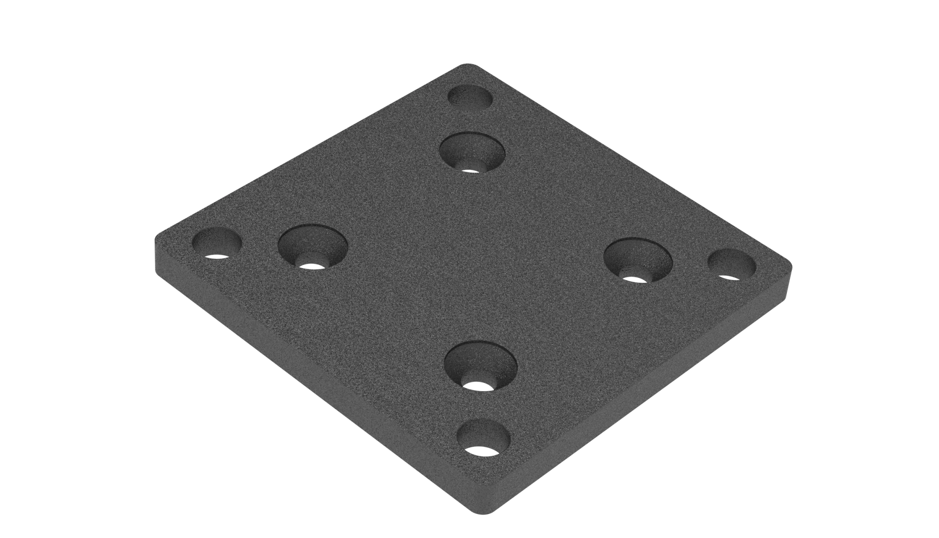 Aluminum anchor plate for post 70x70 R7016