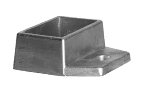 Aluminum bracket for mounting the load-bearing profile of vertical panel, for profile 60 x 30 – Natural