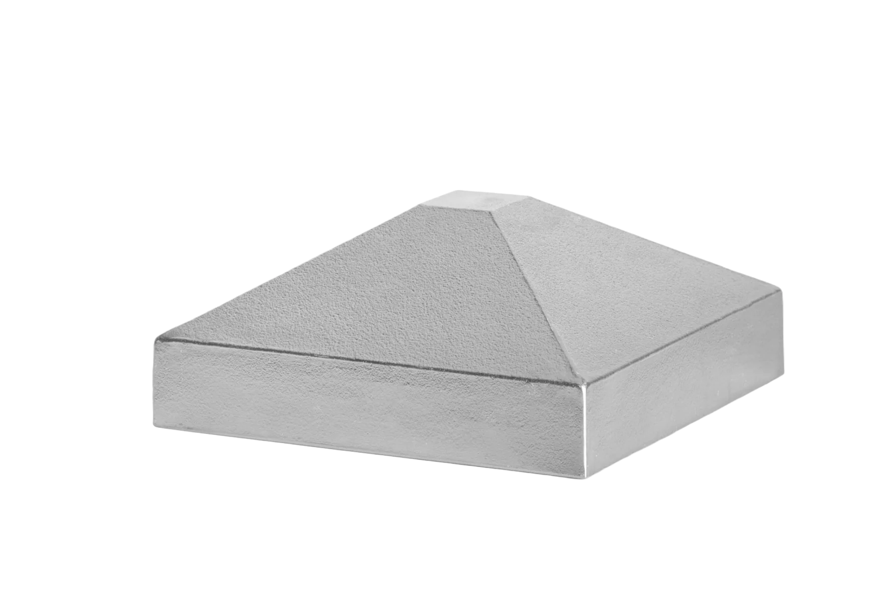 Aluminum canopy post 60x60 pyramid - natural