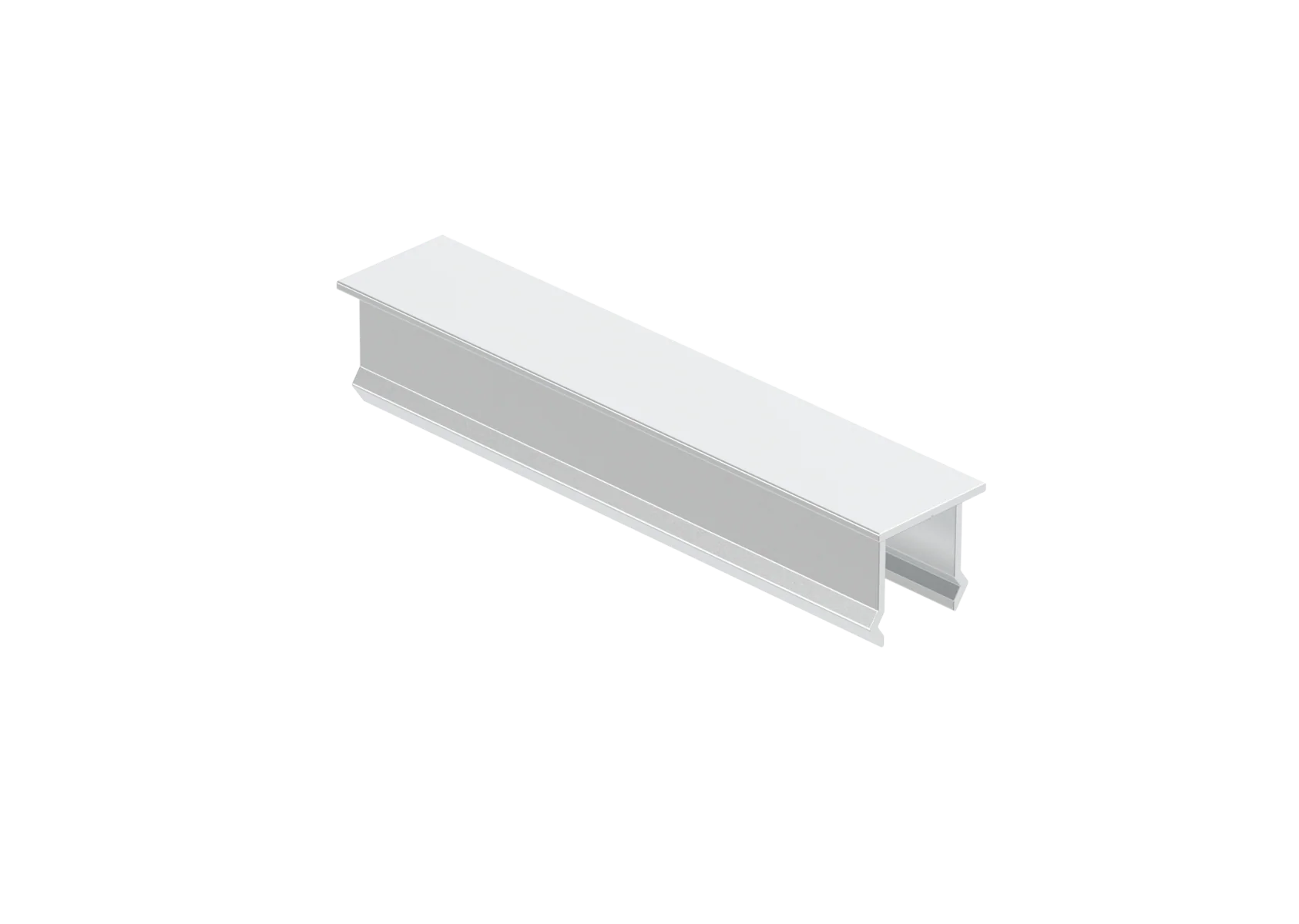 Aluminum cap for vertical fence panel, 20x100 – Grey RAL 9006