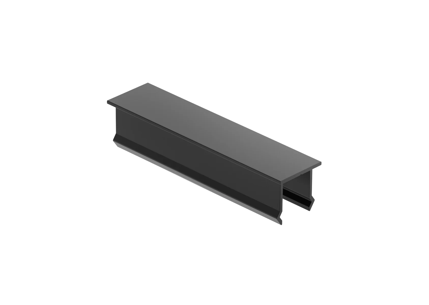 Aluminum cap for vertical fence panel, 20x80 – Anthracite RAL 7016