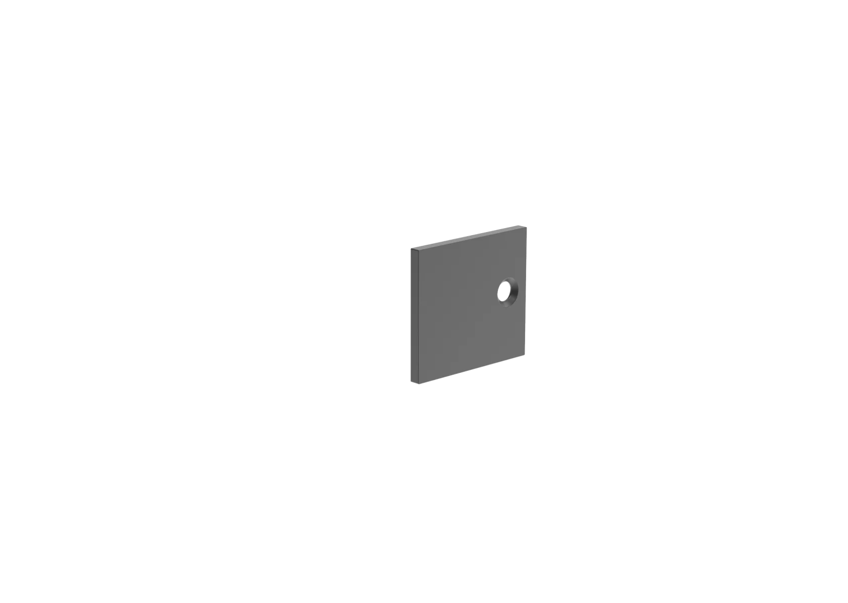 Aluminum cover cap for 18mm slats 40x38 R7016