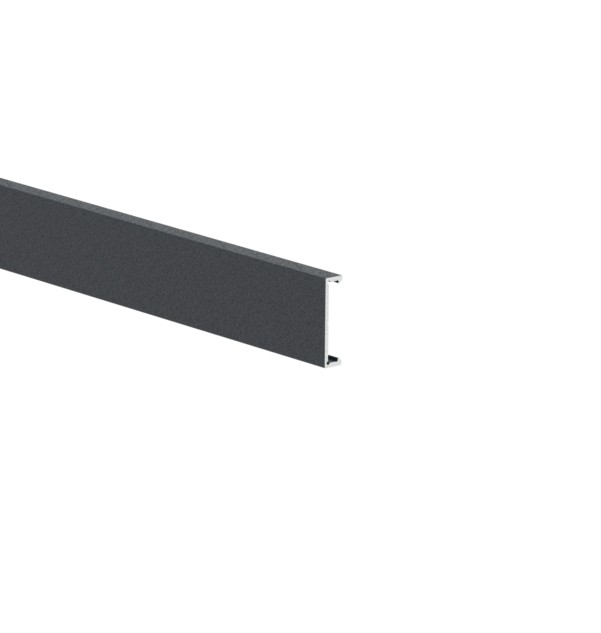 Aluminum facade strip 25x6-6000mm R7016