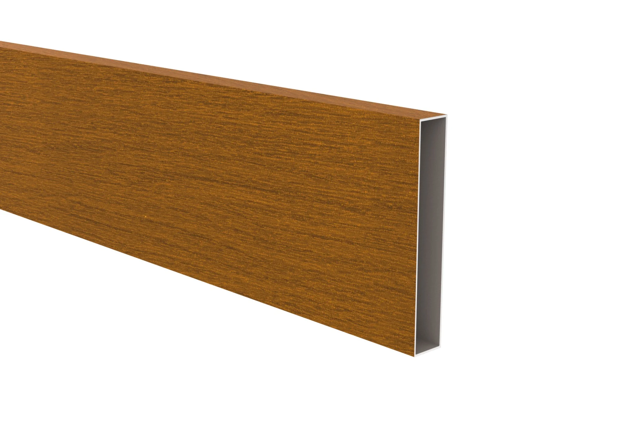 Aluminum fence panel 20 x 120 x 1.4 - 6.0 m - wood decor GOLDEN OAK W03