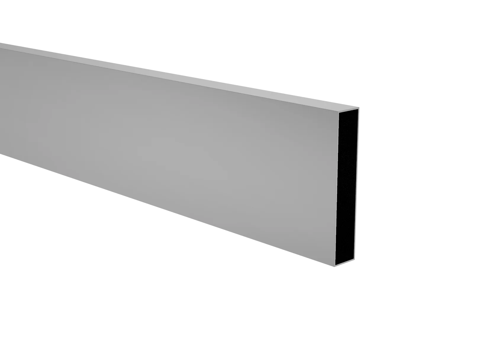 Aluminum fence panel 20 x 100 x 1.1 - 6.0 m Grey RAL 9006