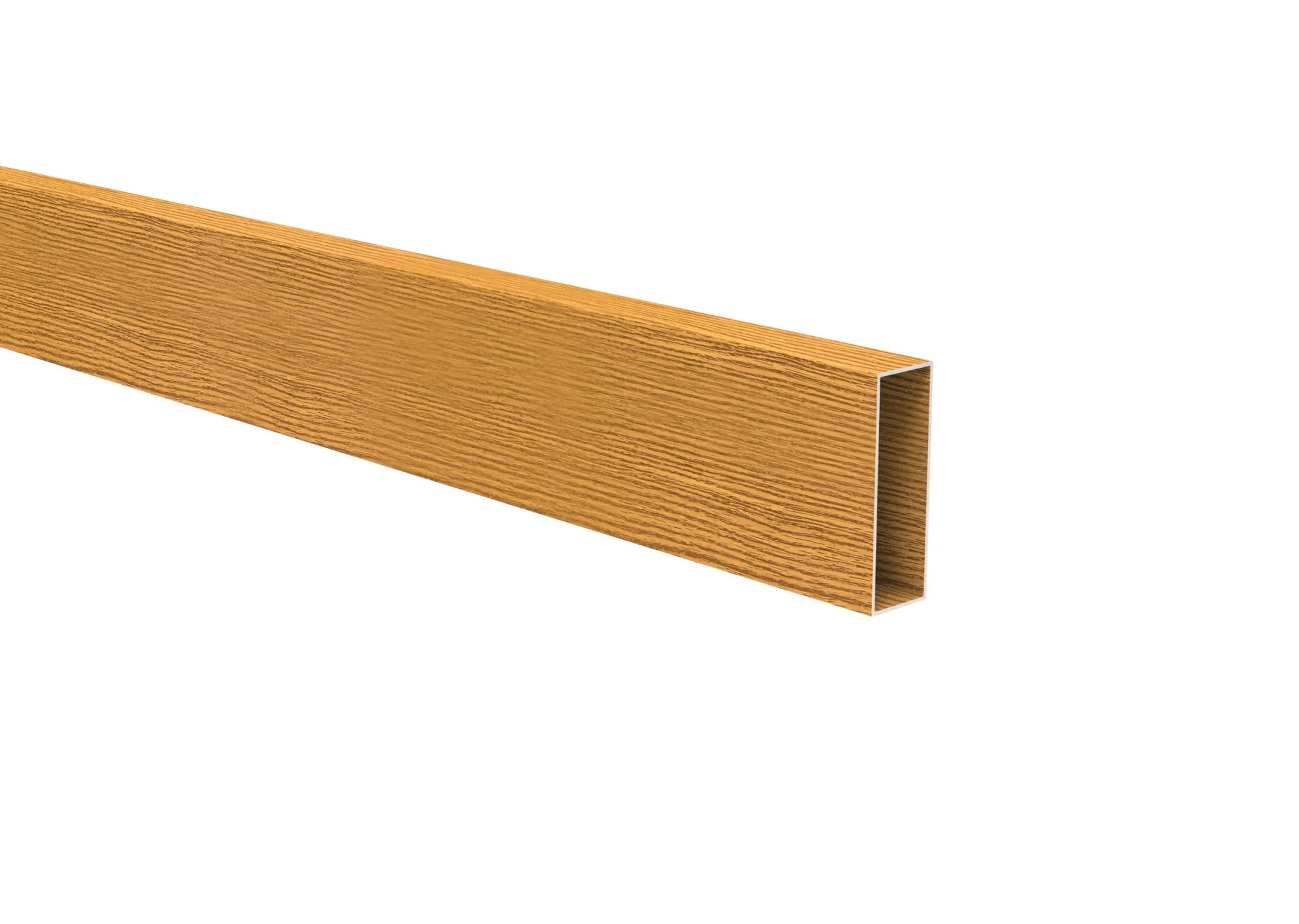 Aluminum fence panel 20 x 60 x 1.2 - 6.0 m - wood decor LIGHT OAK W02