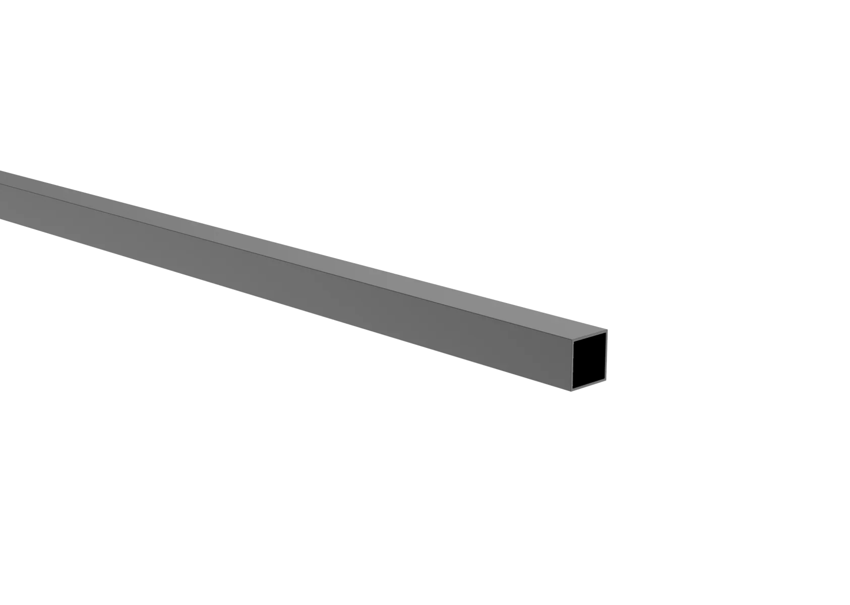 Aluminum fence panel and façade corner strip, 20 x 20 – 2.0 m – Anthracite RAL 7016
