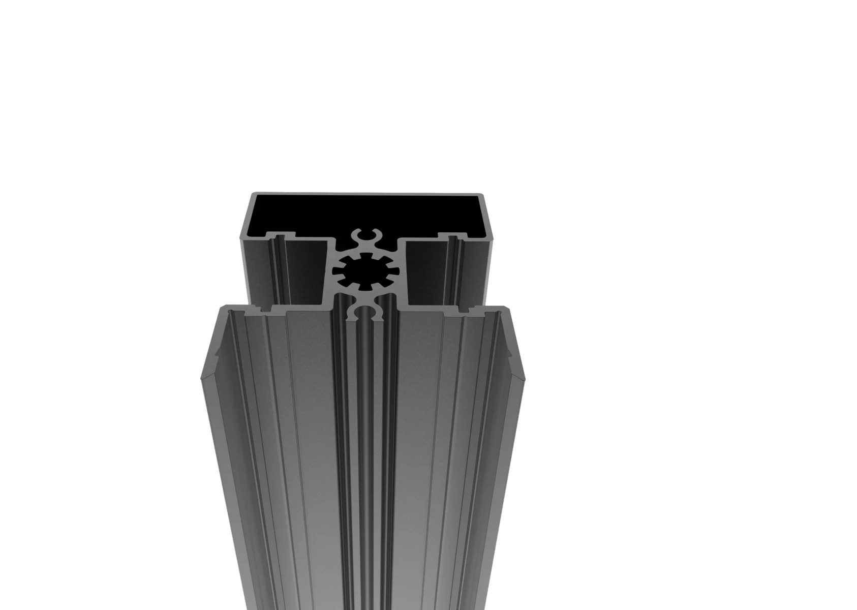 Aluminum fence post 50x60-6000mm R7016