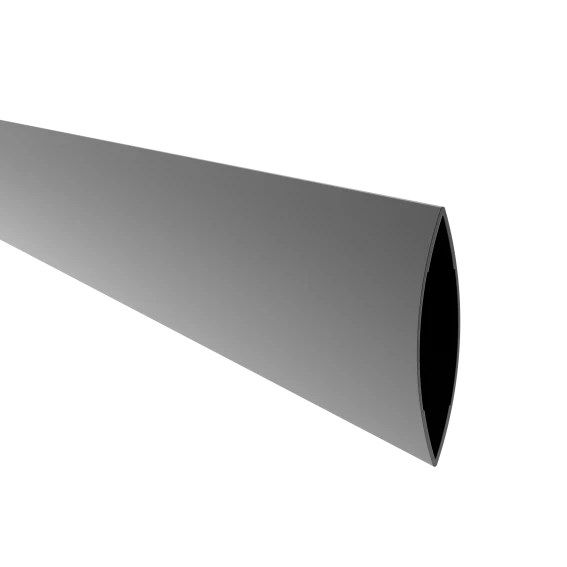 Aluminum oval fence slat 20 x 100 - 6.0 m Anthracite RAL 7016