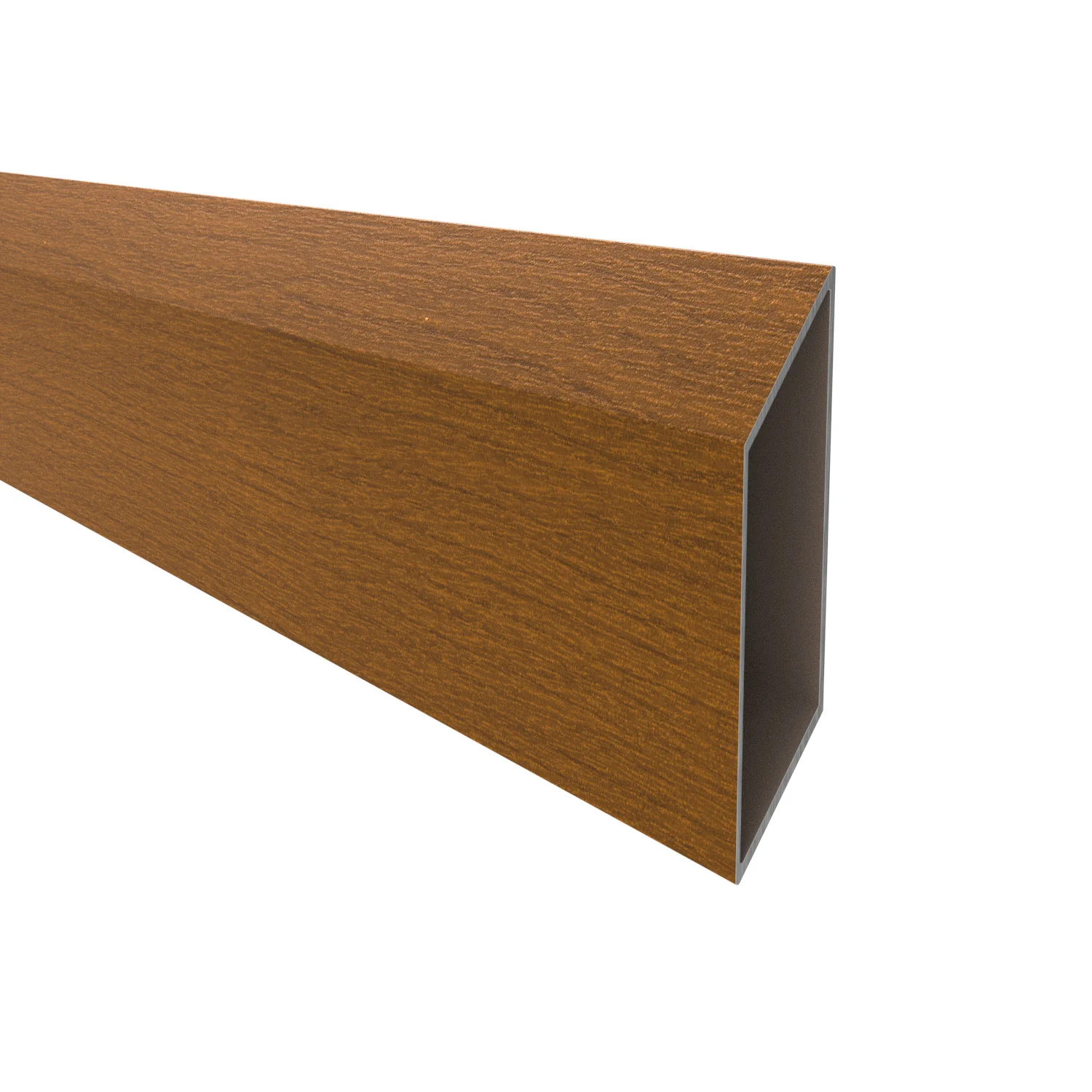 Aluminum rhombus fence blind 20 x 105 x 1.2 - 6.0 m wood decor GOLDEN OAK W03