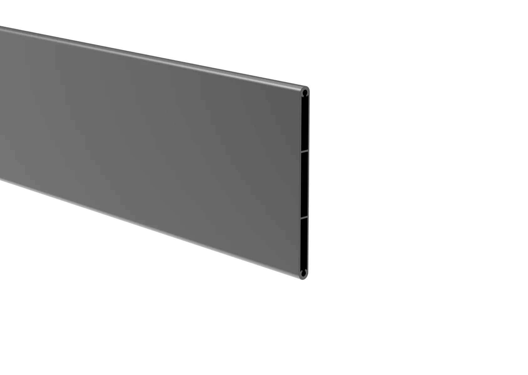 Aluminum rounded fence blind 8 x 120 - 2.0 m - Anthracite RAL 7016 