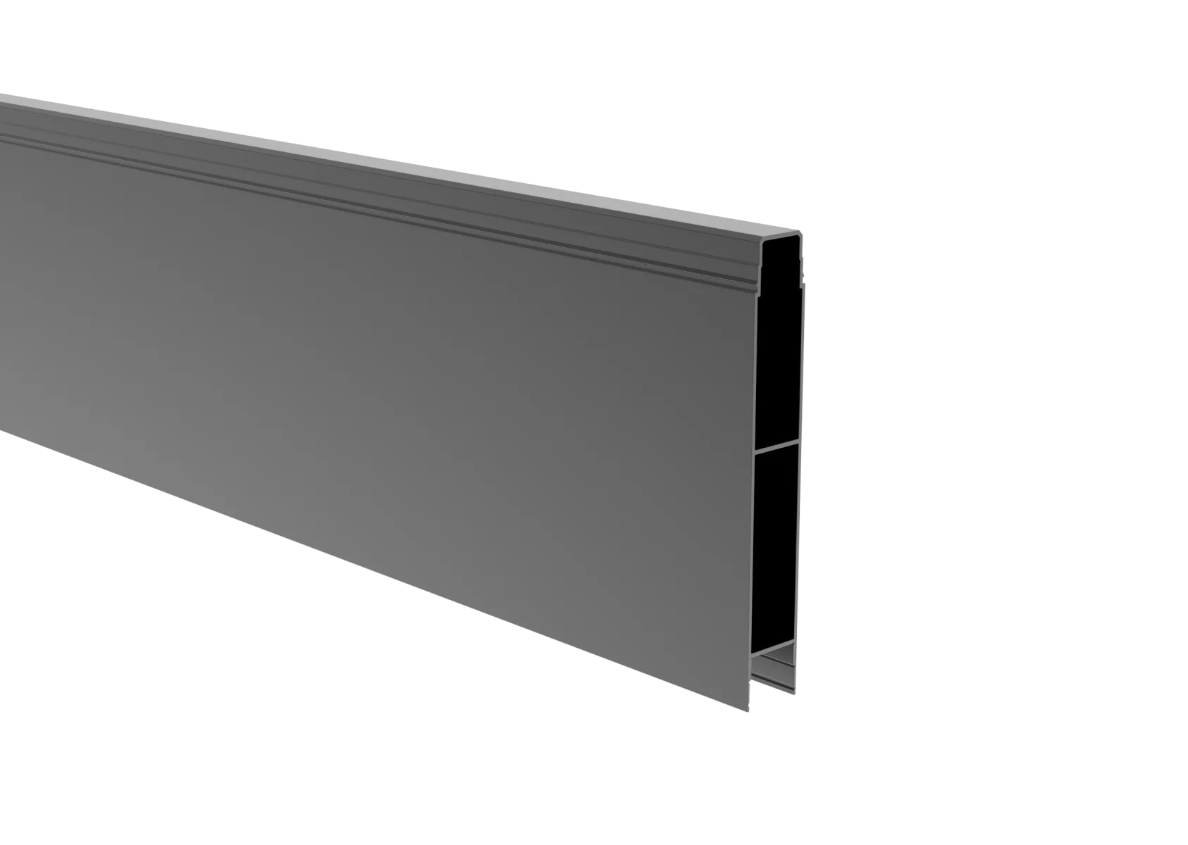 Aluminum solid fence panel, 20 × 120 – 2.0 m – Anthracite RAL 7016