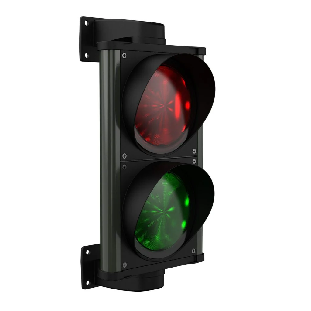 ASF semaphore dual-chamber red/green, 0-230V AC/DC, IP65