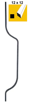 Bar decor h900, 12x12mm