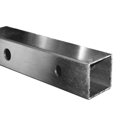Brushed pipe AISI304, 40x40x2/15xd12,5/L1980 - Image 2