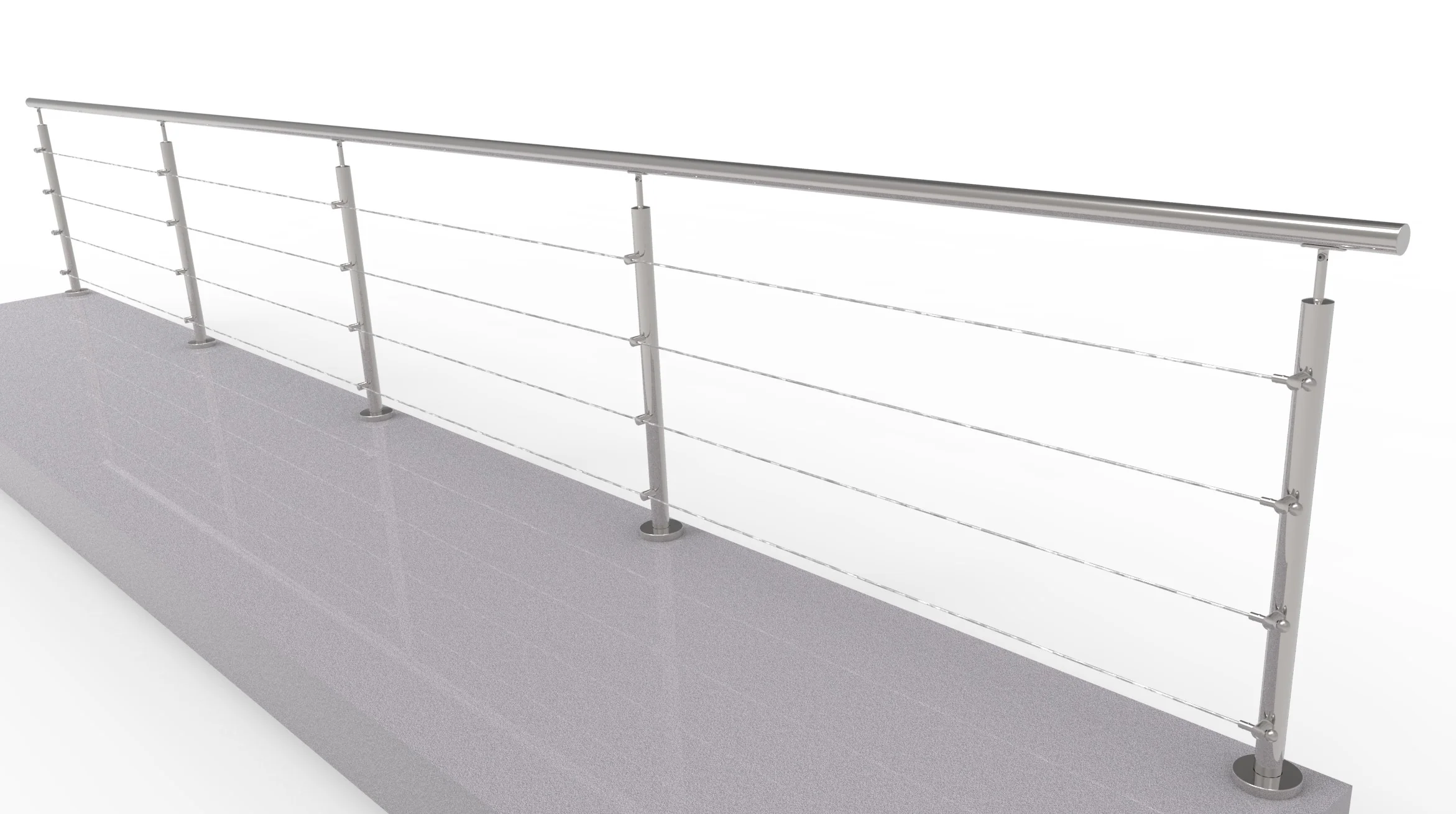 Cable railing AISI304, AISI304, D42,4/4xd5/H900/L6