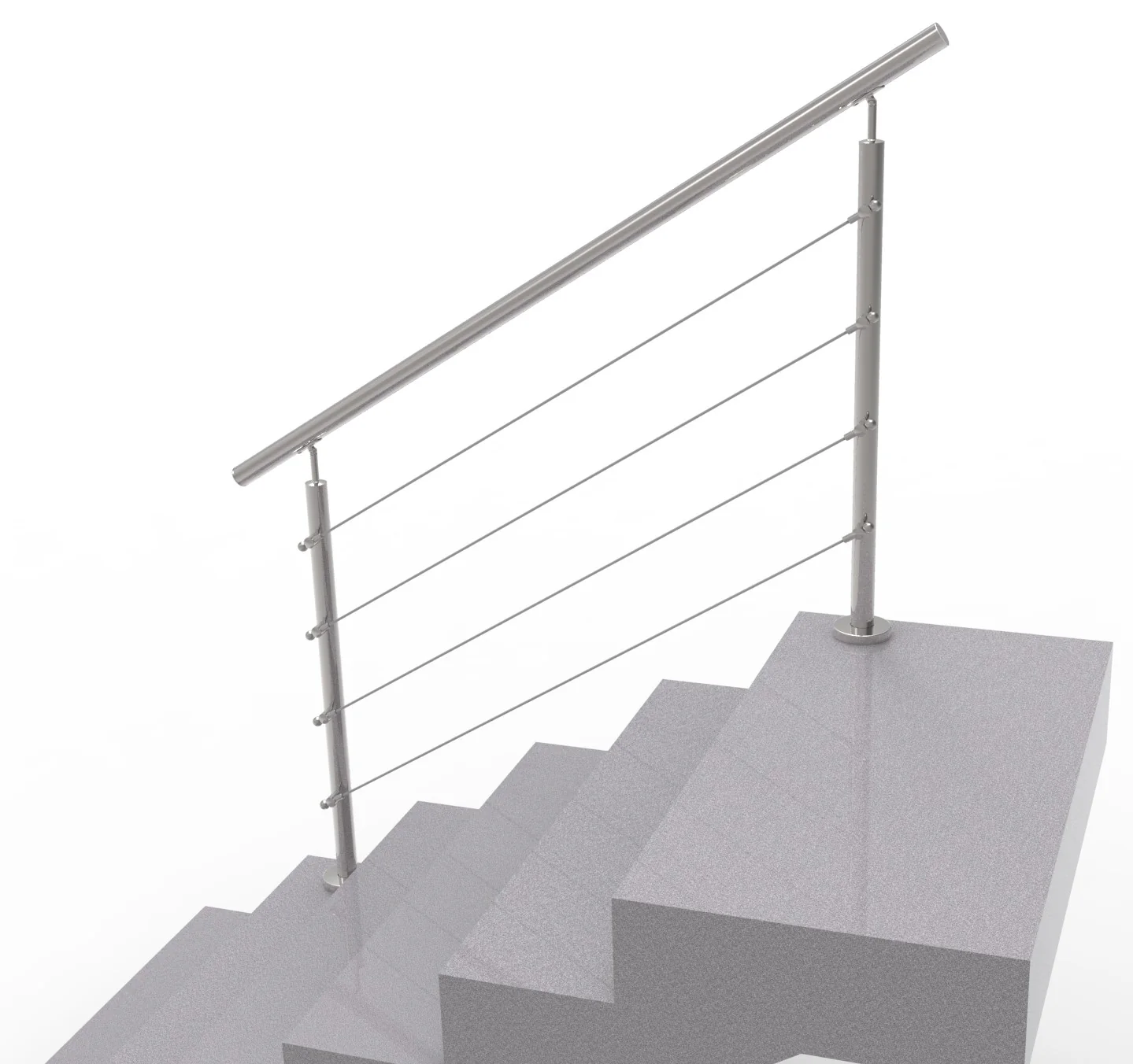 Cable railing AISI304, VR STAIRS AISI304, D42,4/4x