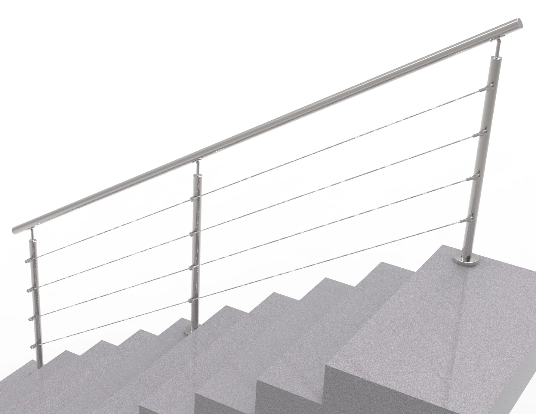 Cable railing AISI304, VR STAIRS AISI304, D42,4/4x