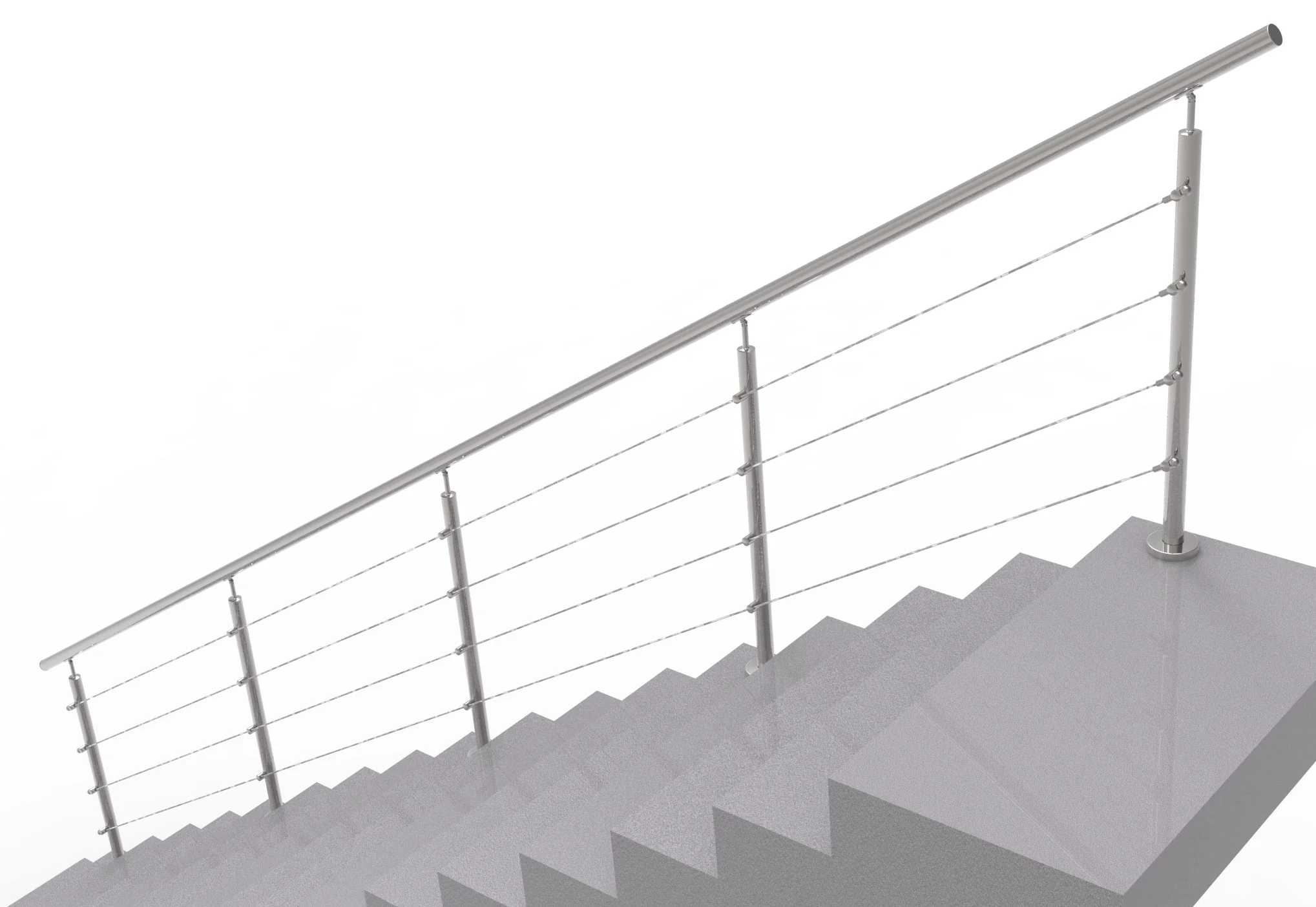 Cable railing AISI304, VR STAIRS AISI304, D42,4/4x