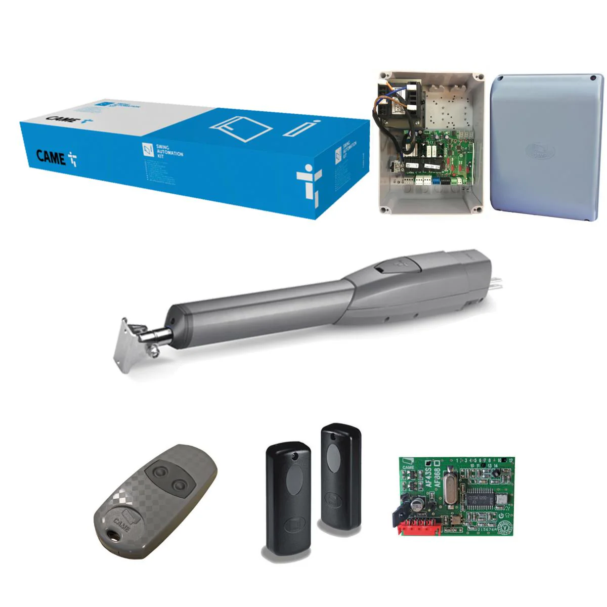 Came drive for single-leaf gate, set with photocells