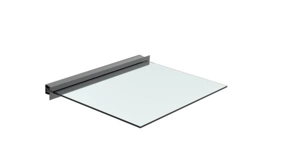 Canopy with aluminium channel profile