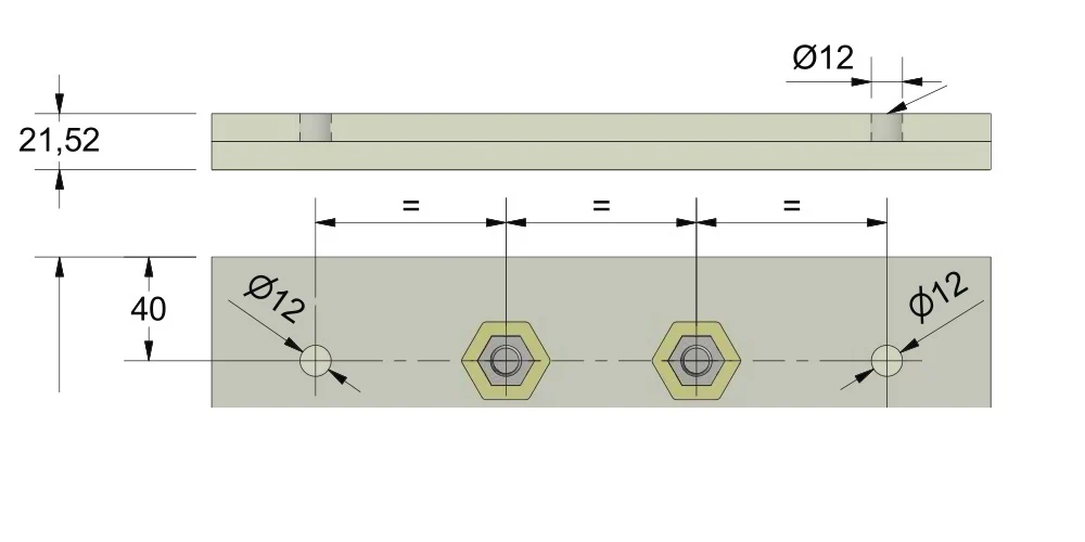 Canopy with aluminium channel profile FIX +1.5° - Image 3