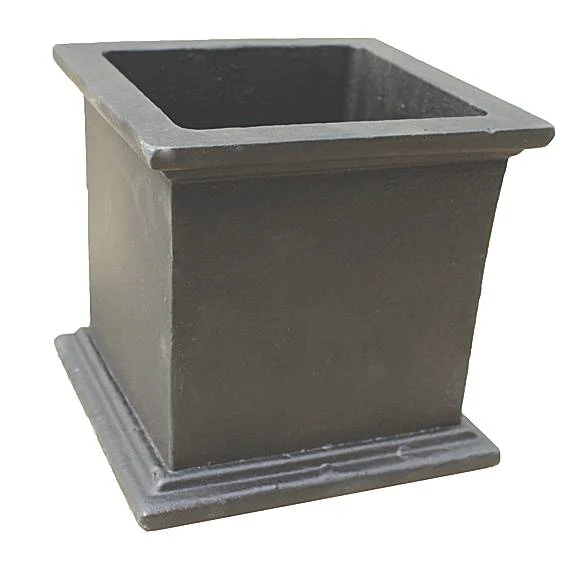 Cast iron flower pot 160x160x160mm, cast iron