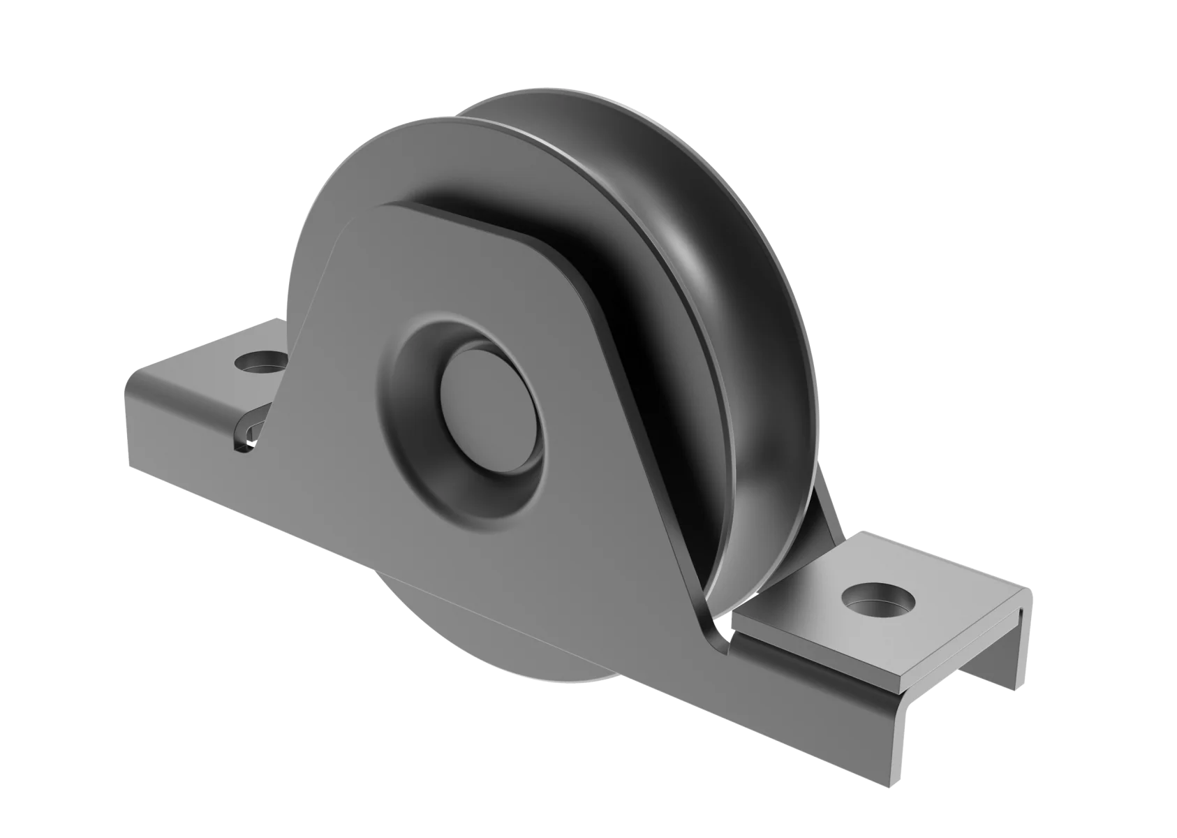 Casters set -U Zn, D80, anthracite