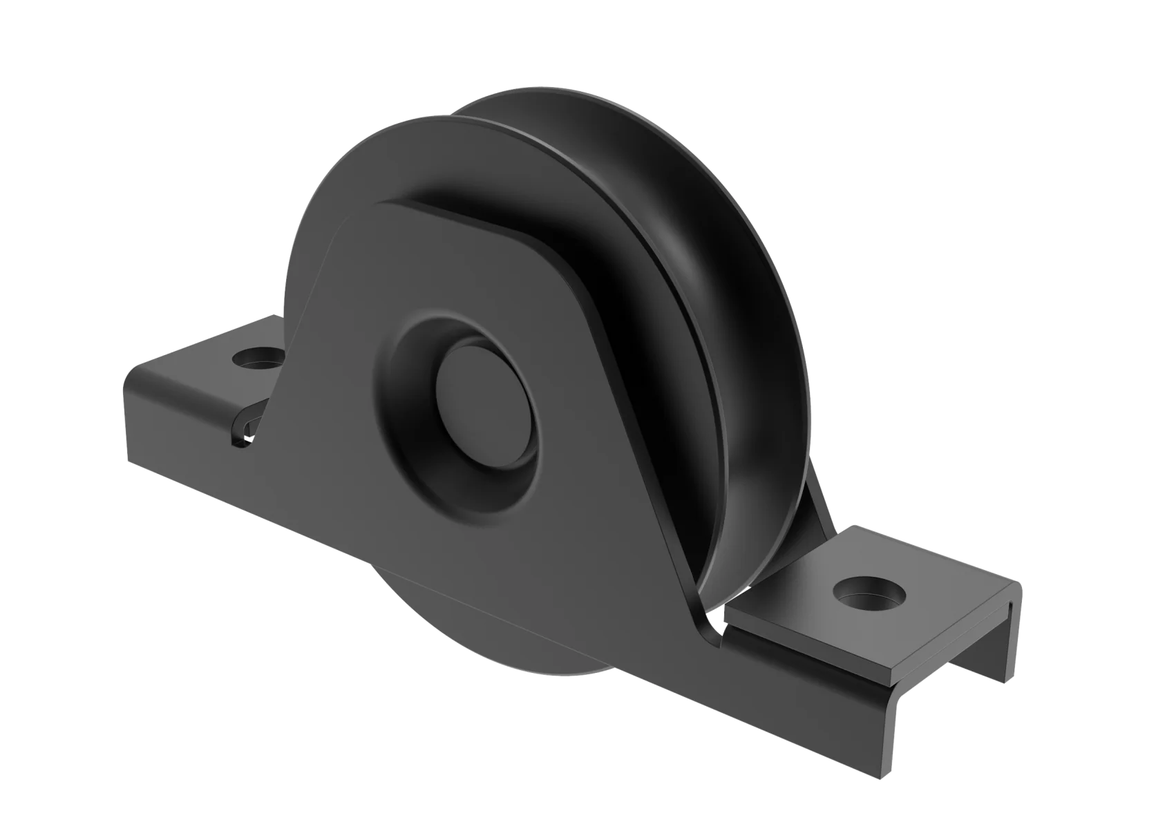Casters set -U Zn, D80, black