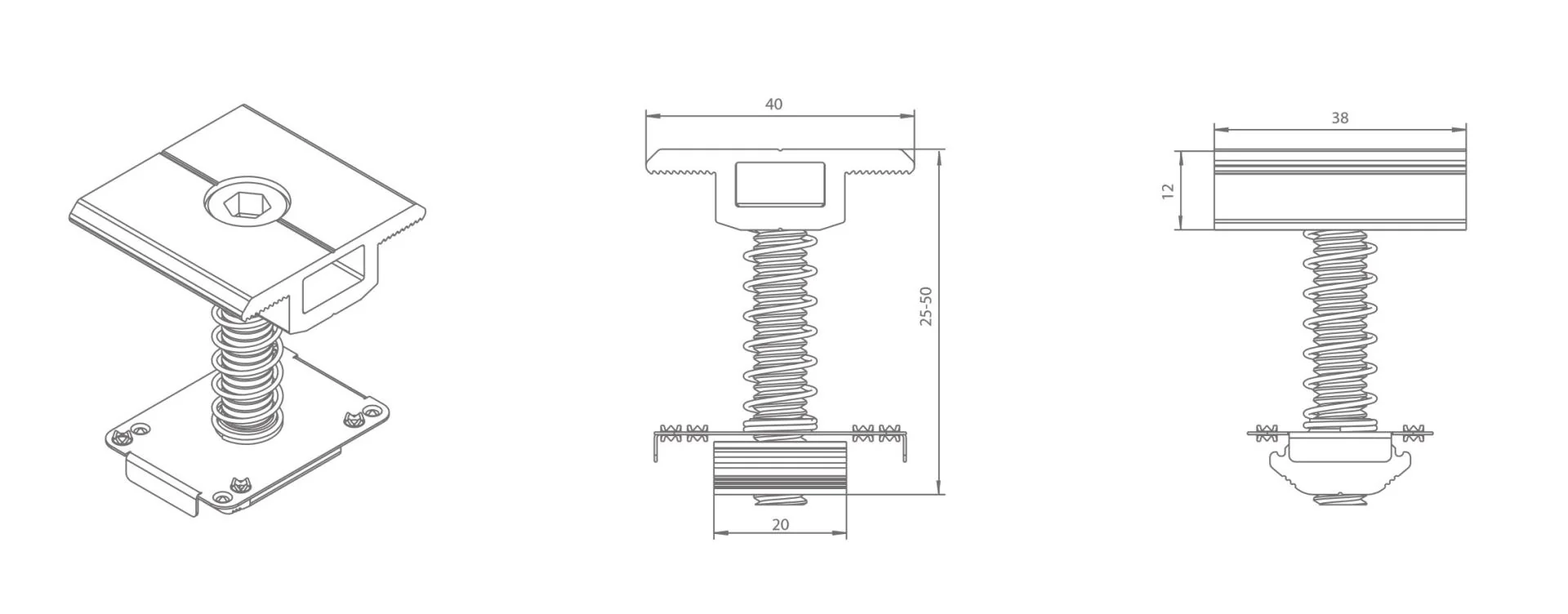 Center clamp 30-40mm module height - Image 5