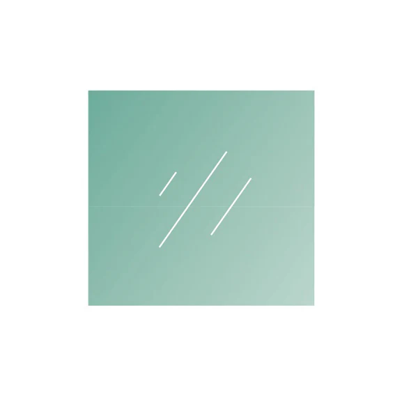 Clear, laminated glass