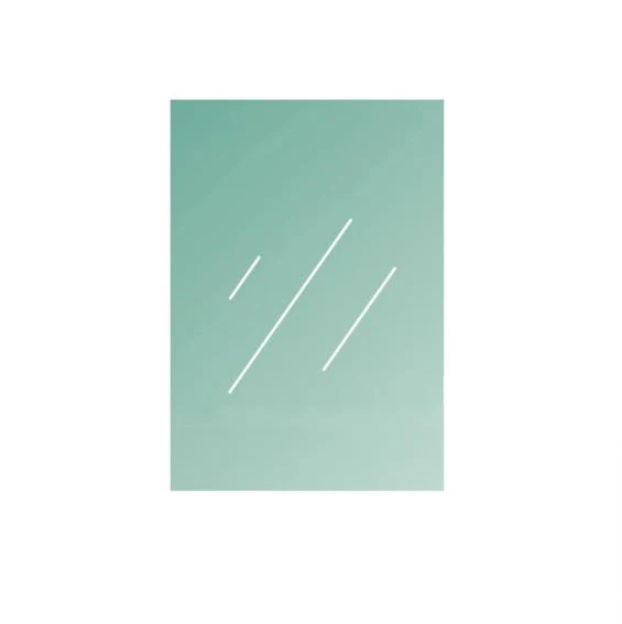 Clear, laminated glass