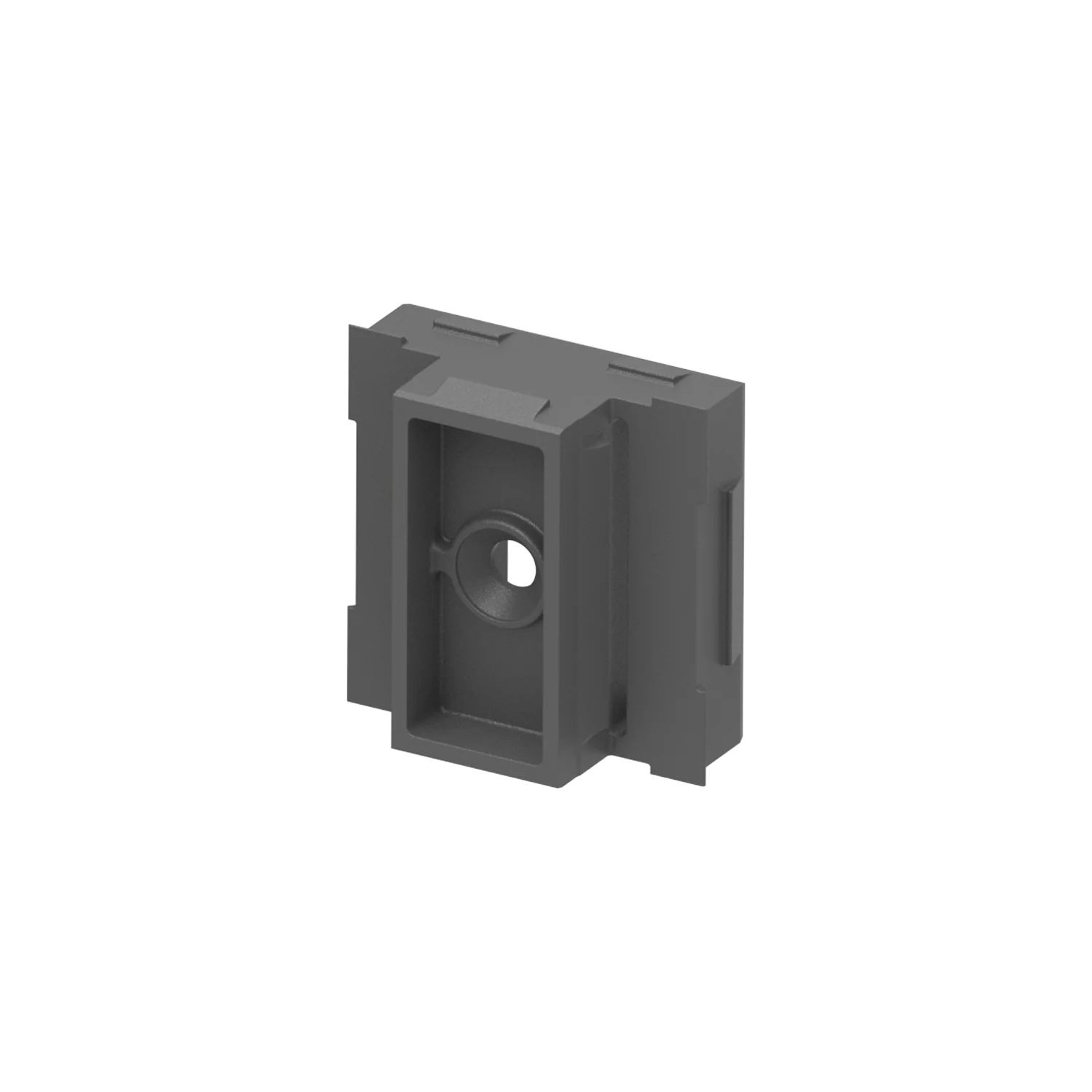 Click-lock connector for façade system, 45 x 25  – Anthracite RAL 7016, 50pcs