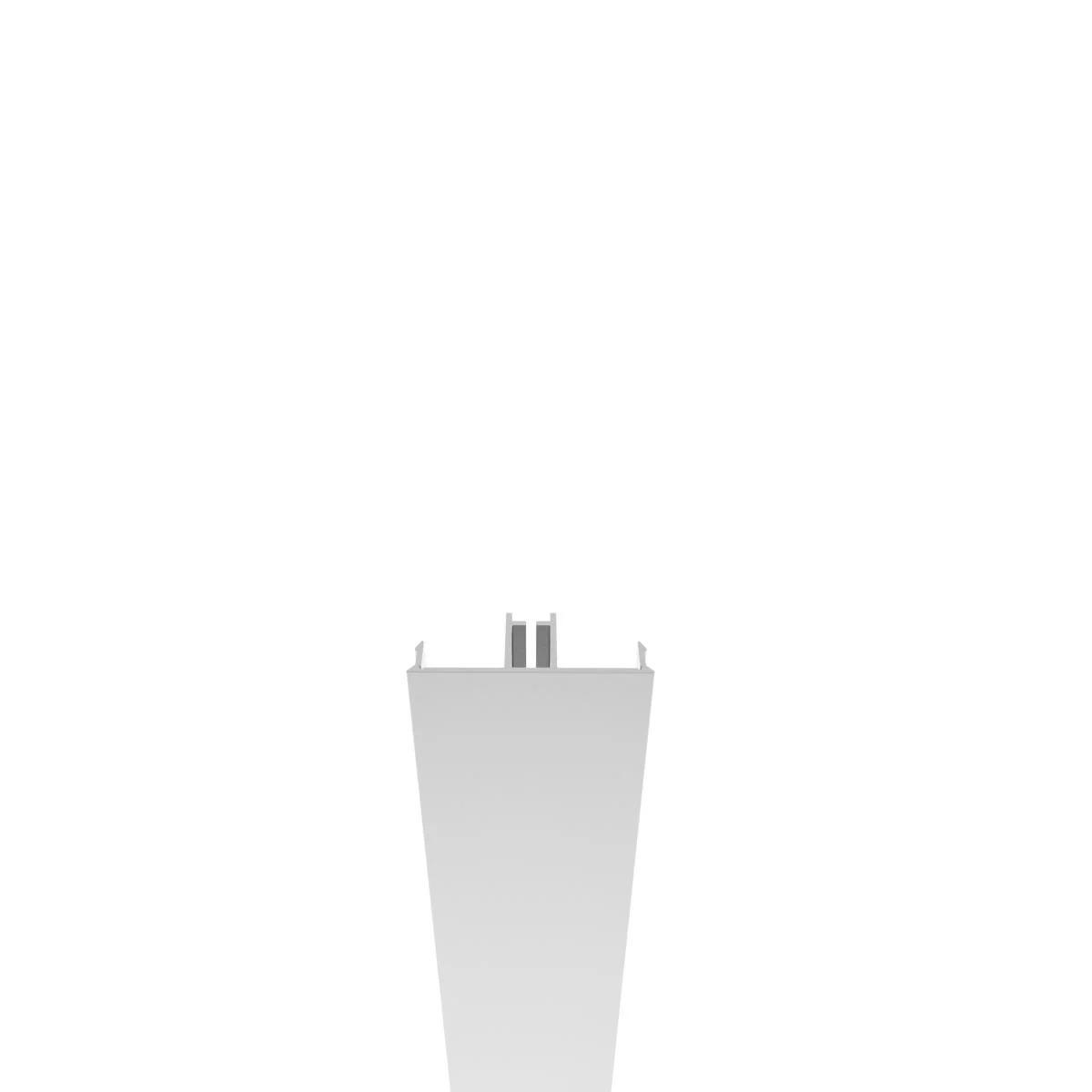 Click–Lock cover strip for fence profiles and U adapters of the fence system, 49 x 17 – 7.0 m – Natural