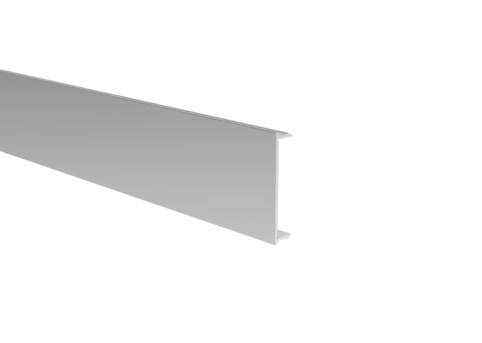 Click-lock cover strip for U-adapter in fence and facade systems, 41 × 09 – 6.0 m – Anthracite RAL 7016