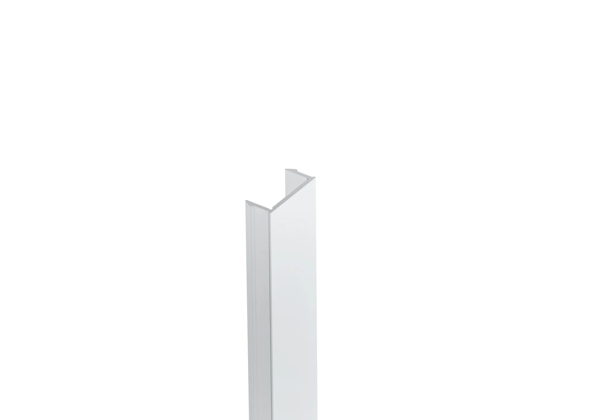 Click-lock narrow strip for post profiles, for U-adapter of fence and façade system, 20x09-6.0 m – Natural