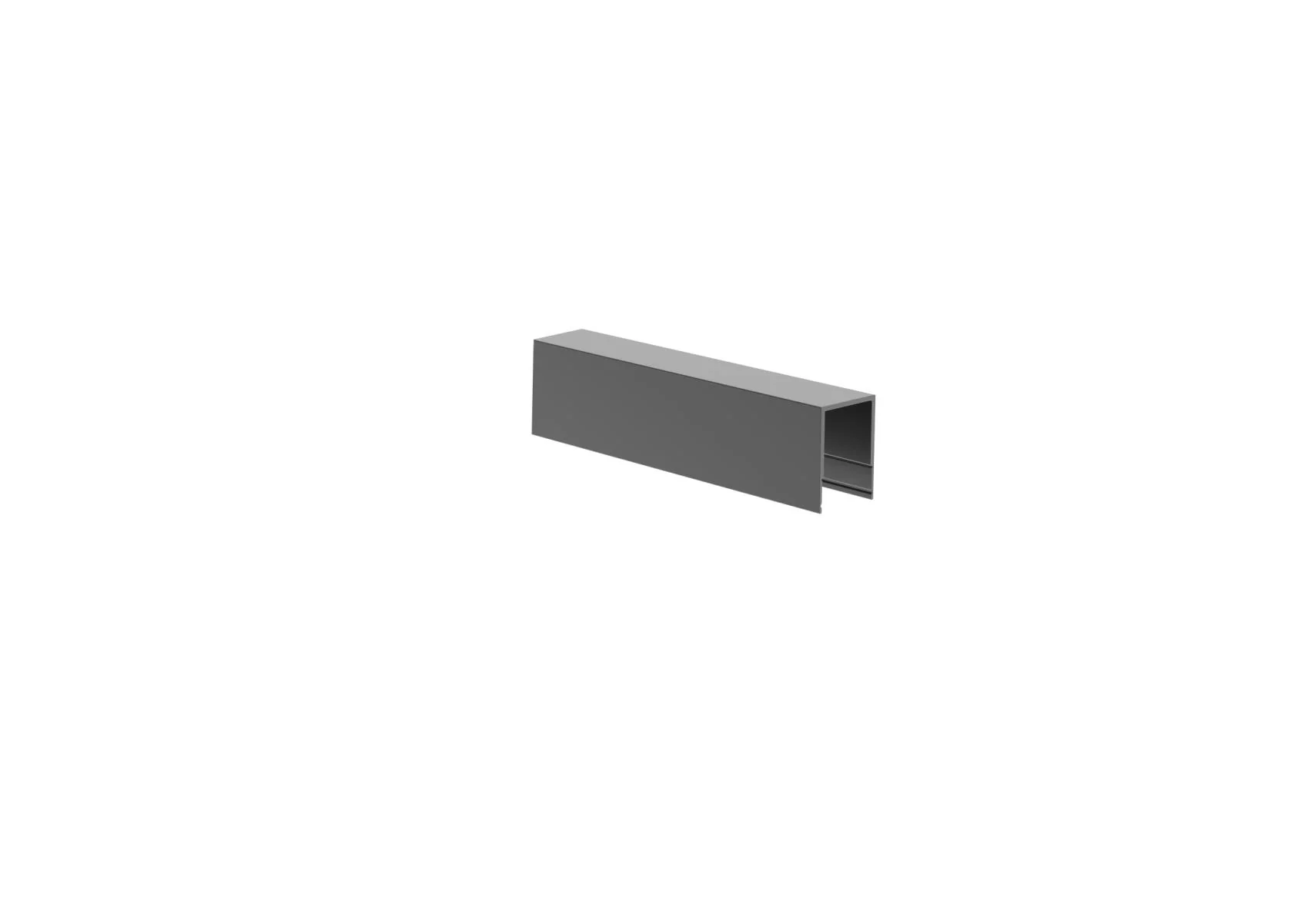 Click-lock spacer cover strip for fence infill for U-adapters, 20×28 – 100 mm – Anthracite RAL 7016