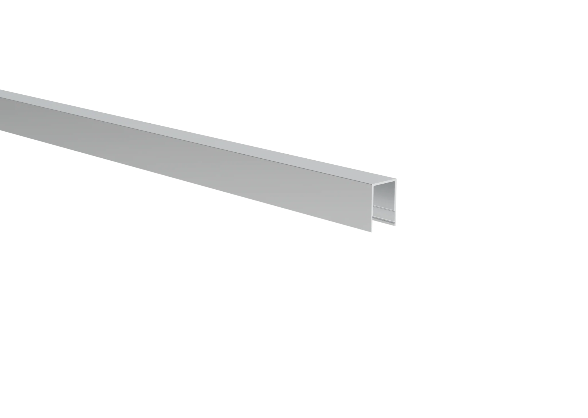 Click-lock top finishing rail for full fence infill FG/F20 - 6,0 m - Natural