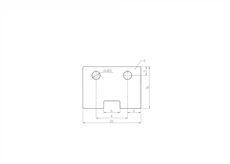 Connecting material for the aluminum partition