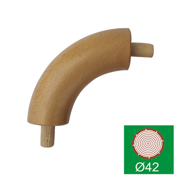 Connector (elbow, transition) for handrail, BEECH - Image 2
