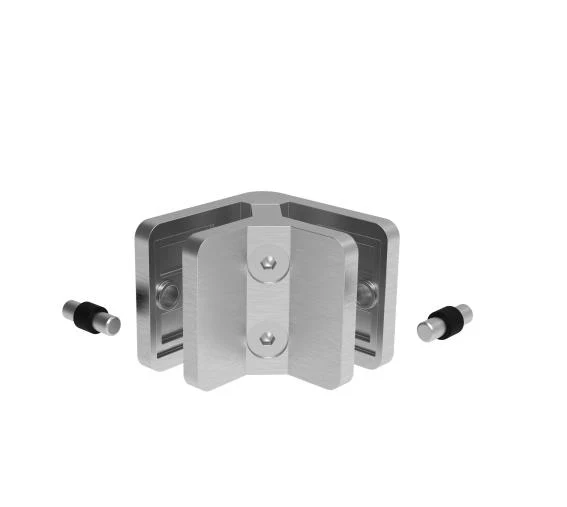 Corner glass clamp