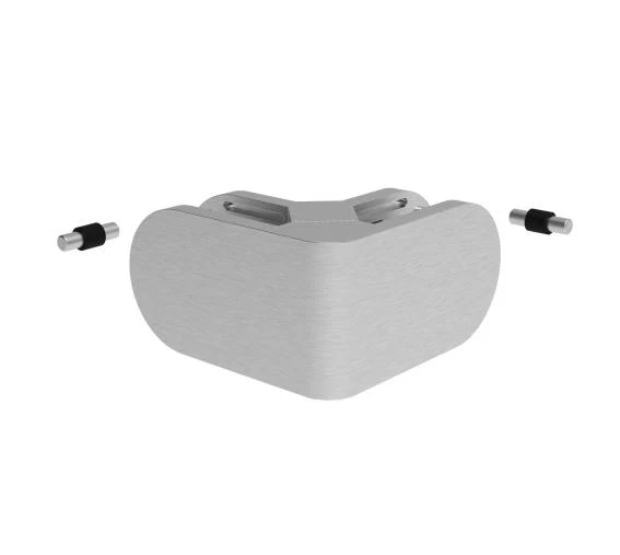 Corner glass clamp