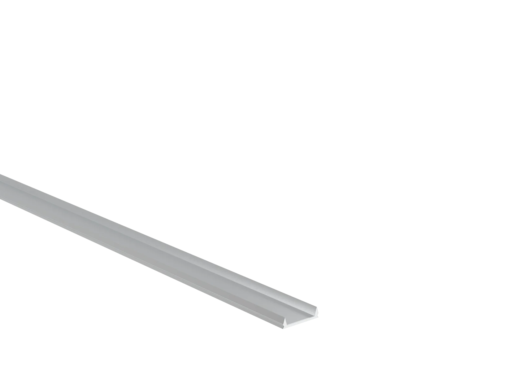 Cover strip for U-adapter 21mm fillings - 6000mm