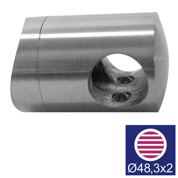 Crossbar holder, connector AISI316, d12/D48,3mm